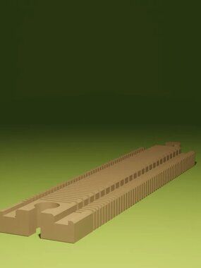 BRIO flex rail with side guards is a beautifully designed 3D printable model, pe